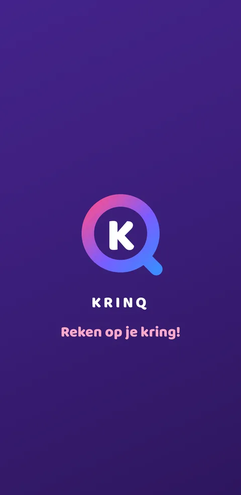 Het Krinq beginscherm